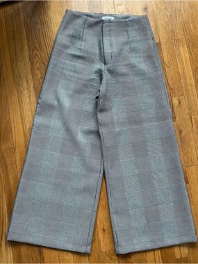 Rodebjer wide leg houndstooth trousers size M